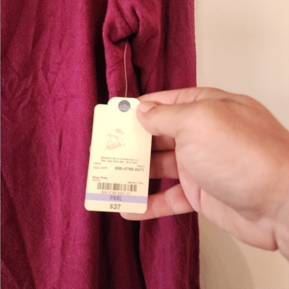St. Johns Bay purple sweater lightweight size xxl petite - Picture 4 of 5